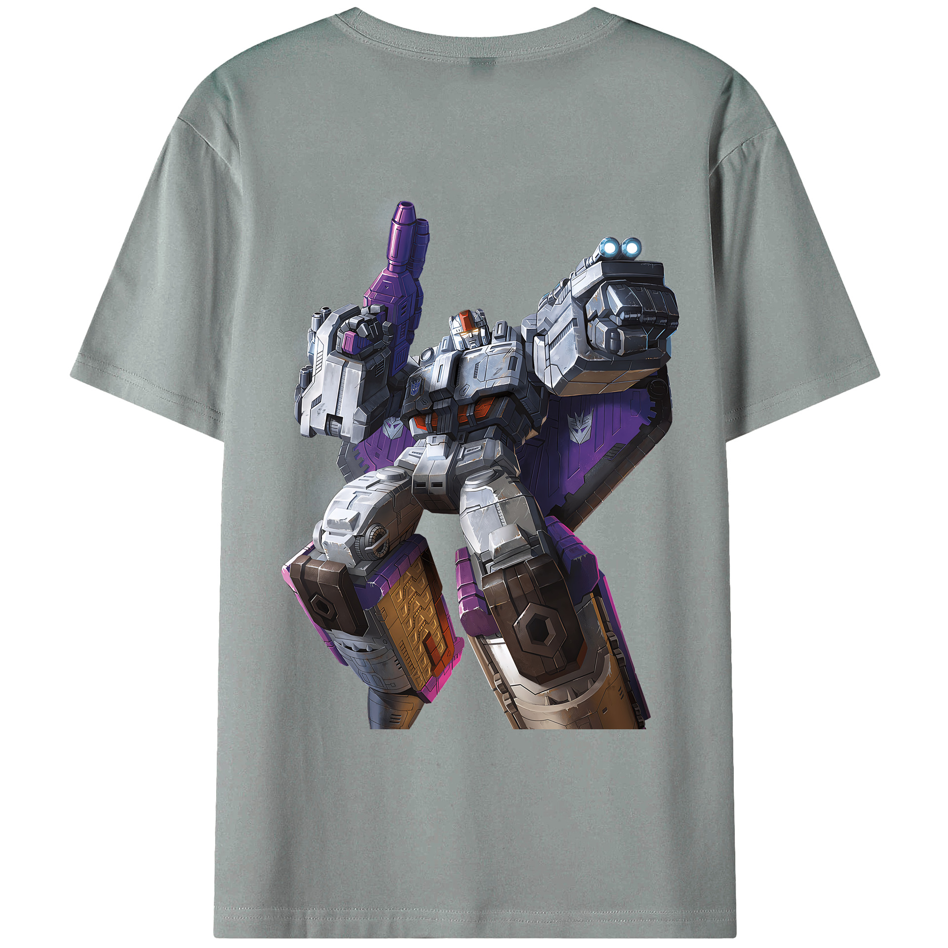 （画像用） Transformers トランスフォーマー 綿100％ メンズ半袖Tシャツ（バックプリント） 通気性